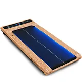 Sportstech Walking Pad sWalk, Platzsparendes Laufband Holzoptik hell, bis 6 km/h, LED-Funktion, Fitness-App kompatibel, bis 120 kg