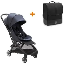 bugaboo Buggy Butterfly complete Black/Stormy Blue inklusive gratis Transporttasche