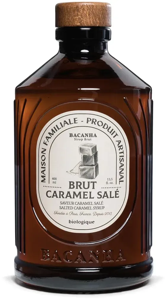 Bacanha Sirop Brut de Caramel Salé Bio 400ml – Bio-Salted Caramel Sirup