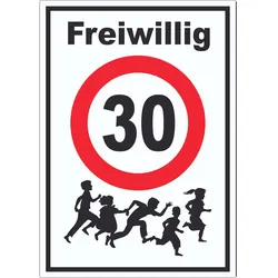 Freiwillig 30 Aufkleber  Spielende Kinder A4 (210x297mm)