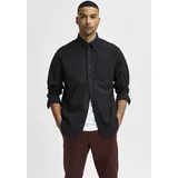 Selected Langarmhemd Schwarz M