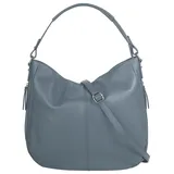Cluty Shopper echt Leder, Made in Italy blau | Blau