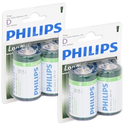 4x 1,5V Batterie, Mono D, geeignet für Marderabwehr Ultraschallgerät
