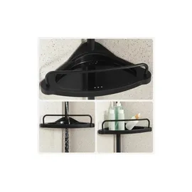 Songmics Duschregal 4 Ablagen 25 cm x 35 cm x 305 cm Schwarz