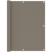 vidaXL Balkon-Sichtschutz Taupe 120x400 cm Oxford-Gewebe