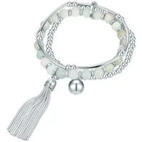 Lulu & Jane Perlen-Armband Metall-Legierung in Silber Armbänder &