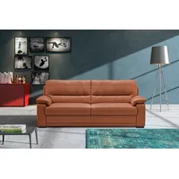 Egoitaliano 2,5-Sitzer »Doris, modernes Designersofa, Ledersofa mit erstklassiger Sitzqualität«, edle Detailverarbeitung, perfekte Polsterung, aus hochwertigem Leder rot