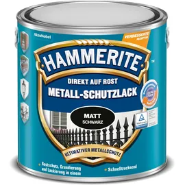 HAMMERITE Metall-Schutzlack 2,5 l schwarz matt