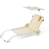 CASARIA Casaria® Sonnenliege Klappbar mit Rollen