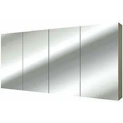 AcquaVapore Spiegelschrank, Badspiegel, Badezimmer Spiegel City 160cm braun Eich NEIN ohne LED-Beleuchtung