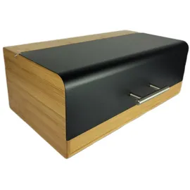OEM Brokasten Bambus Holz/Metall Schwarz