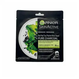 Garnier SkinActive Black Mask Tissu Pure Charcoal Gesichtsmaske 28 g