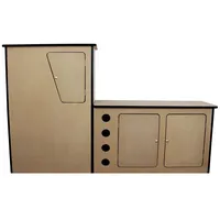 MonsterShop VW T4 T5 Camper Van Küche Wohnmobilküche 43,0 cm x 124,0 cm x 198,0 cm