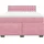 vidaXL Boxspringbett 140 x 200 cm Dunkelrosa