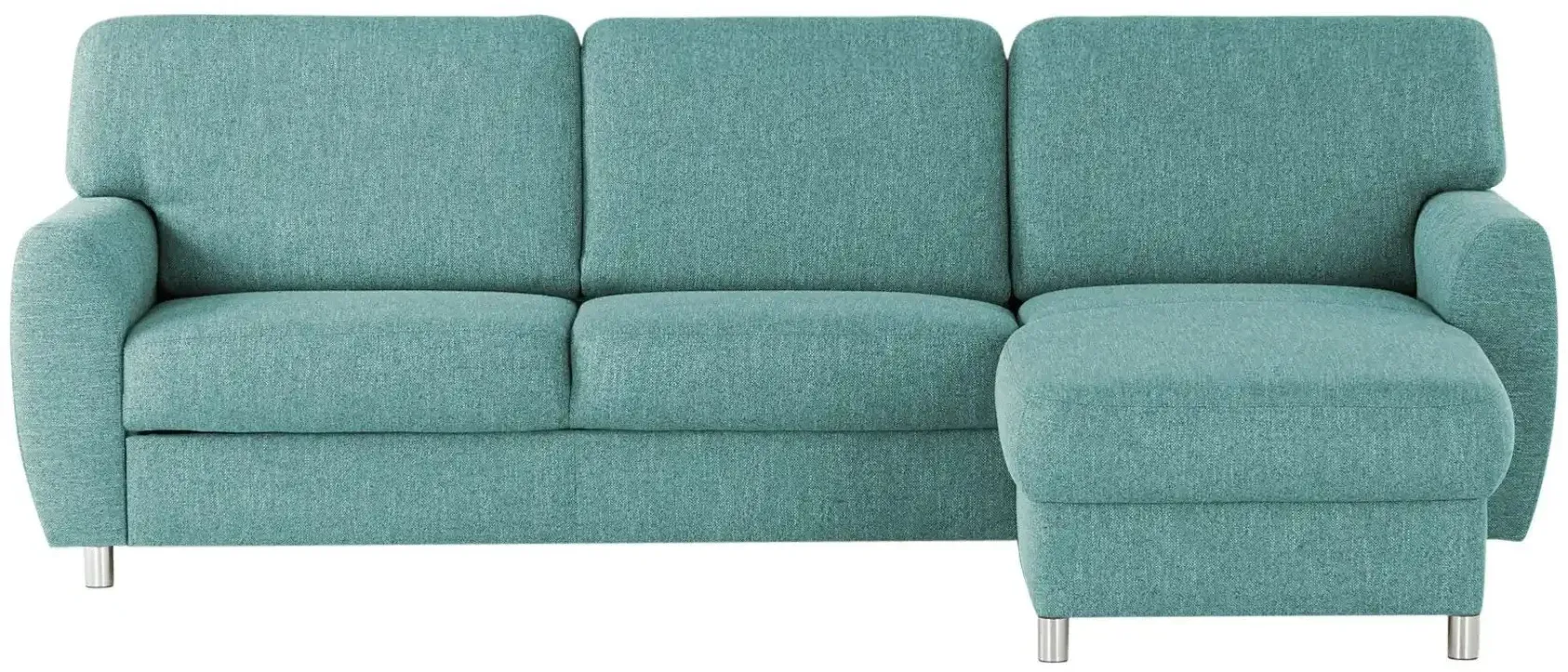 smart Ecksofa  Valencia ¦ türkis/petrol ¦ Maße (cm): B: 261 H: 90 T: 173.0