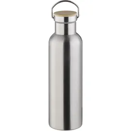 APS Edelstahl Isolierflasche Silber 0,75 l