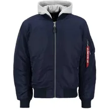 Alpha Industries Ma-1 Zh Back Emb Jacke - Blue - 3XL