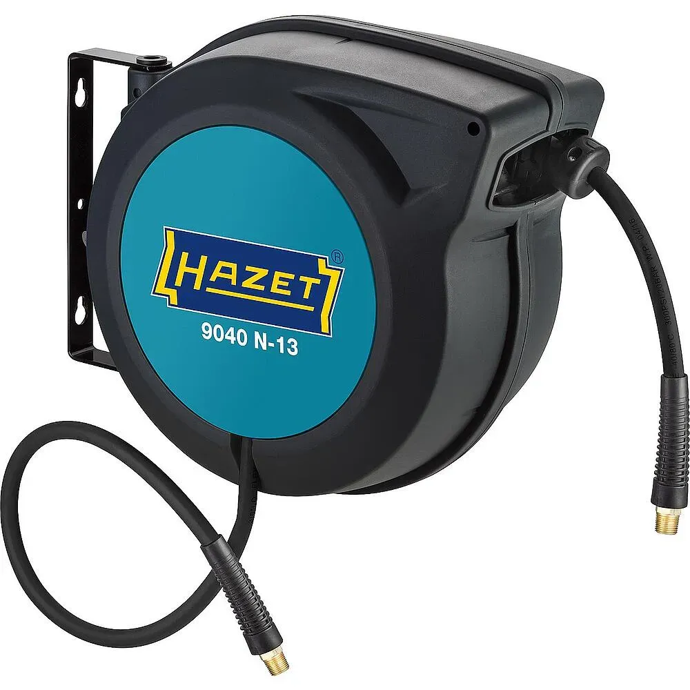 Schlauchaufroller HAZET mit Auto-Stop L: 15m 1/2'' Anschluss