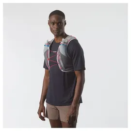 Salomon Adv Skin 5l Trinkweste - Castelrock / Alloy / Neon Flame - M