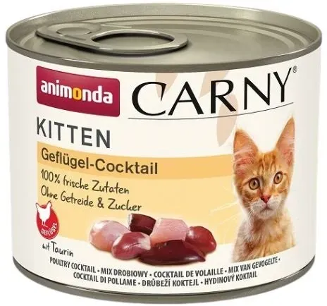 ANIMONDA Carny Kitten Geflügelcocktail 6x 200 g für Kätzchen