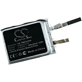 Powery Akku für GPS-Sport-Uhr Runner Cardio 3,8V 190mAh/0,7Wh Li-Polymer Schwarz