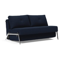 INNOVATION LIVING Schlafsofa Cubed Aluminium Stoff Blau Blue 140 cm