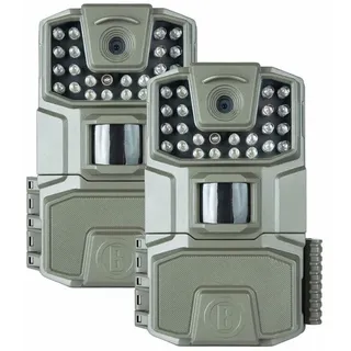 Bushnell - Spot-On 2er-Pack - Trail-Kamera - IR-LEDs mit hoher Leistung für bessere Reichweite bei Nacht - Auslösegeschwindigkeit von 0,7 Sekunden - 18 MP - 1086p - Wildlife - Low Glow - Grau -66062BF