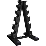 Fitness Alley Hantelständer aus Stahl – 5 Etagen Gewichtshalter & 5 Etagen Gewichtsständer Hantelständer – Hantelhalter – Hantelständer – Gewichtsständer für Hanteln verschiedener Größen