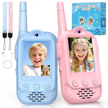 dr. riaoriao Walkie Talkie Kinder mit Video, Mädchen 3 4 5 6 7 8 Jahre Spielzeug ab 3-12 Jahre Mädchen Kinderspielzeug ab 3-8 Jahre Jungen Geburtstagsgeschenk für Draußen, Outdoor Spielzeug für