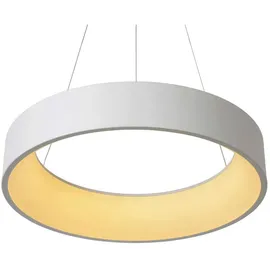 LUCIDE Talowe 1-flg. 60 cm rund weiß Metall