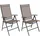 Mojawo 2er Gartenstuhl 54 x 64 x 106 cm braun klappbar