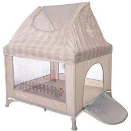 Lorelli Reisebett, My Place Dach faltbar Matratze Schlupfloch Tragetasche beige