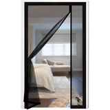 fillis Magnet Fliegengitter Tür, 110x220cm Insektenschutz Balkontür aus Fiberglas Seitliche Öffnungs Fliegenvorhang Magnetvorhang Türvorhänge für Balkon Wohnzimmer Schlafzimmer Türen Terrassentür