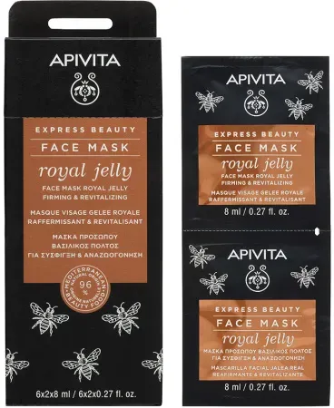 Apivita Express Beauty Gesichtsmaske Mit Gelée Royale Straffend Und Revitalisierend 2x8ml