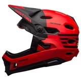 Bell Helme Bell Bike Unisex – Erwachsene SUPER DH Spherical Helme, Mat/Gls Red/Black Fasthouse, S