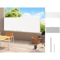 vidaXL Ausziehbar Seitenmarkise 500 x 180 cm creme 313406