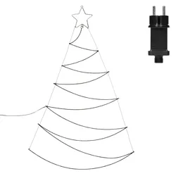 ECD Germany LED Weihnachtsbaum Lichterbaum Weihnachtsdeko Tannenbaum warmweiß 150 LEDs 150cm