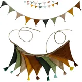 Bomiclss Wimpelkette Outdoor-Wimpelkette, bunt, Stoffgirlande für draußen, Kinderzimmer, Babyzimmer, Bett, Hausbett, Wanddekoration,Deko zum Aufhängen