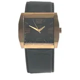 Esprit Quarzuhr Analog Edelstahl Leder Schwarz Bronze 42 mm ES100361008