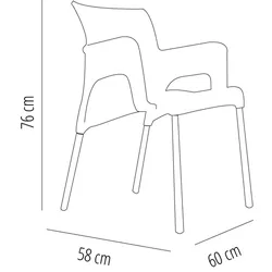 Resol garbar SUN Sessel Indoor, Outdoor Set 2 Schokolade