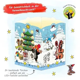 Trötsch Verlag Der kleine Maulwurf Windlicht Adventskalender
