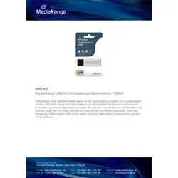 MEDIARANGE USB Stick 3.0 super speed MR1902 128GB