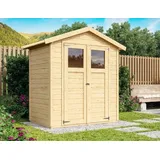 Karibu Gerätehaus Dahme 0 - 14mm-181 x 93cm-naturbelassen