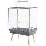 Zolux Vogelkäfig Neo Jili 78 x 48 x 112 cm grau