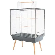 Zolux Vogelkäfig Neo Jili 78 x 48 x 112 cm grau