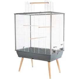 Zolux Vogelkäfig Neo Jili 78 x 48 x 112 cm grau