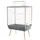 Zolux Vogelkäfig Neo Jili 78 x 48 x 112 cm grau