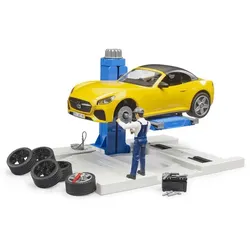 BRUDER bworld PKW Service Center mit Roadster