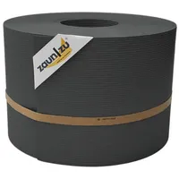 zaunzu® zaun|zu® Sichtschutzstreifen Rille PP für Doppelstabmatte Zaunblende Anthrazit 50m