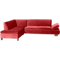 Max Winzer Ecksofa Links mit Sofa 2,5-Sitzer rechts Terrence Samtvelours Ziegel